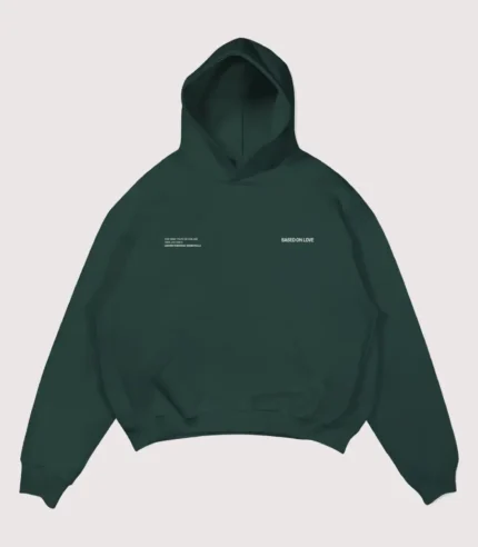 99 Based Signature Hoodie Forest Green