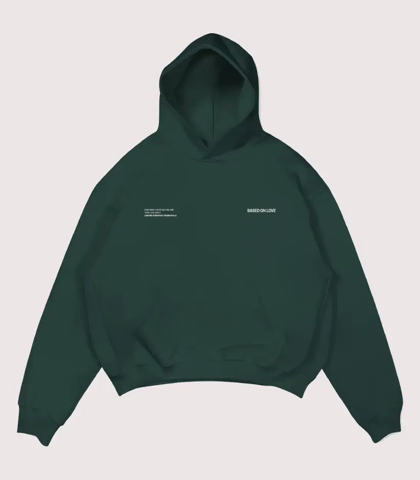 99 Based Signature Hoodie Forest Green 99 Based Signature Hoodie Forest Green